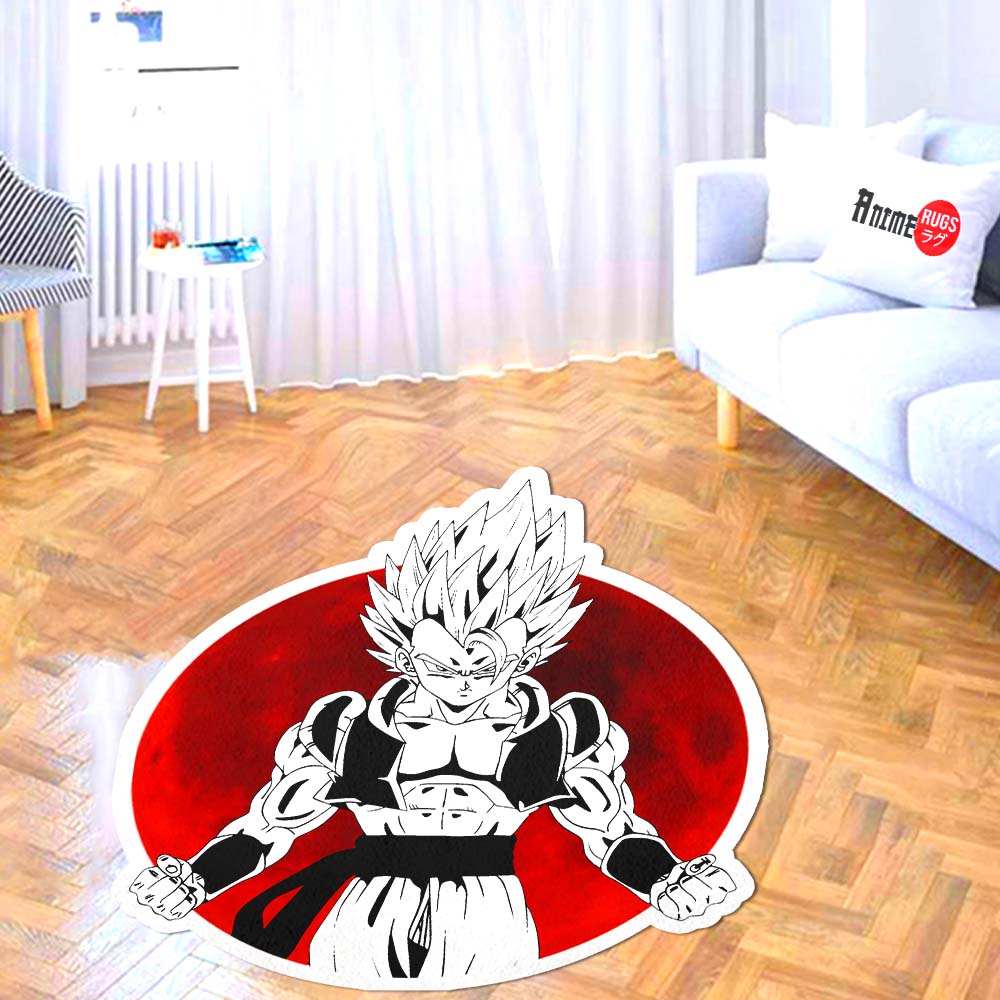 Gogeta Shaped Rug Custom Dragon Ball Anime Room Decor-Animerugs