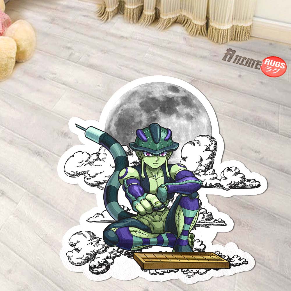 Meruem Shaped Rug Custom Moon Clouds Hunter x Hunter Anime Room Decor-Animerugs