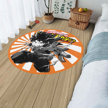 Izuku Midoriya Round Rug Custom My Hero Academia Anime Circle Carpet-Animerugs