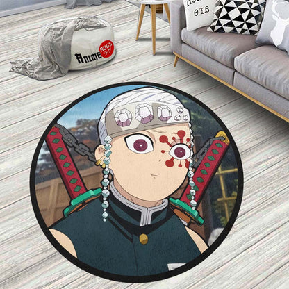 Tengen Uzui Round Rug Custom Demon Slayer Anime Circle Carpet-Animerugs