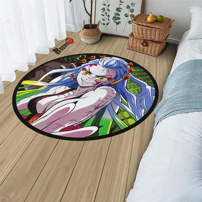 Daki Round Rug Custom Demon Slayer Anime Circle Carpet-Animerugs