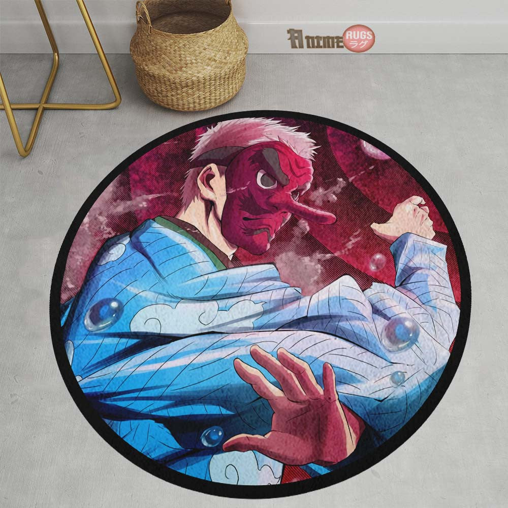 Sakonji Urokodaki Round Rug Custom Demon Slayer Anime Circle Carpet-Animerugs