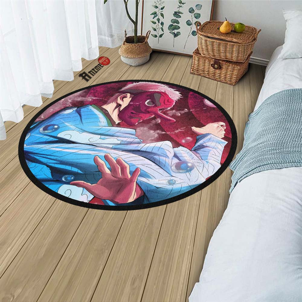 Sakonji Urokodaki Round Rug Custom Demon Slayer Anime Circle Carpet-Animerugs