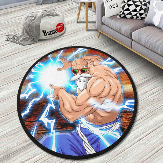 Master Roshi Skill Round Rug Custom Dragon Ball Anime Circle Carpet-Animerugs