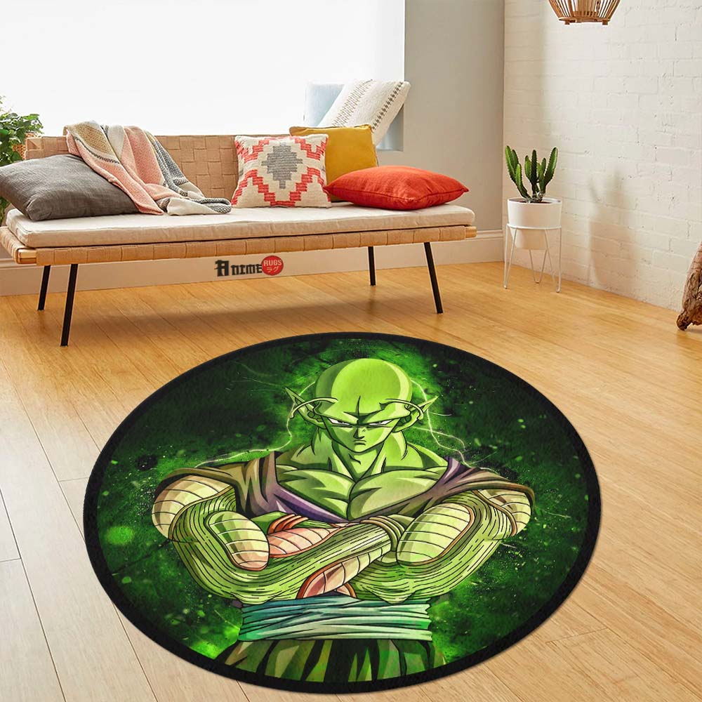 Piccolo Skill Round Rug Custom Dragon Ball Anime Circle Carpet-Animerugs