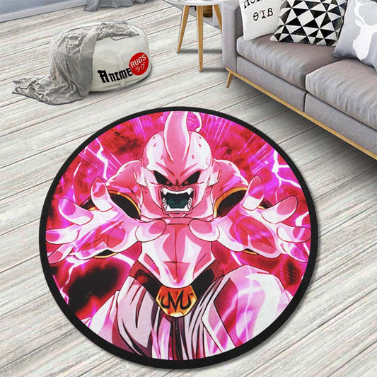 Majin Buu Skill Round Rug Custom Dragon Ball Anime Circle Carpet-Animerugs