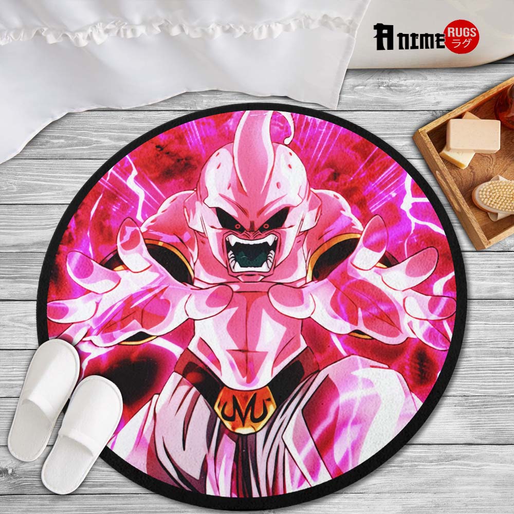 Majin Buu Skill Round Rug Custom Dragon Ball Anime Circle Carpet-Animerugs