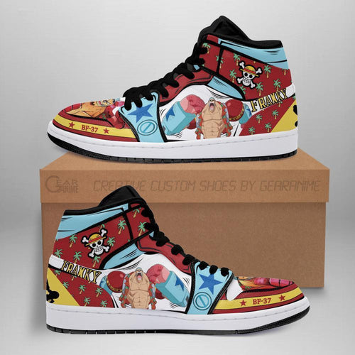 Franky Sneakers Custom Anime One Piece Shoes - 1 - Gearanime