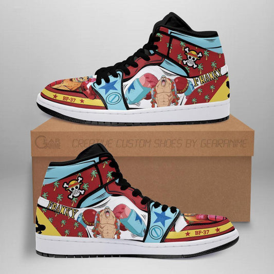 Franky Sneakers Custom Anime One Piece Shoes - 1 - Gearanime
