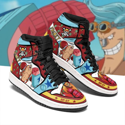 Franky Sneakers Custom Anime One Piece Shoes - 2 - Gearanime