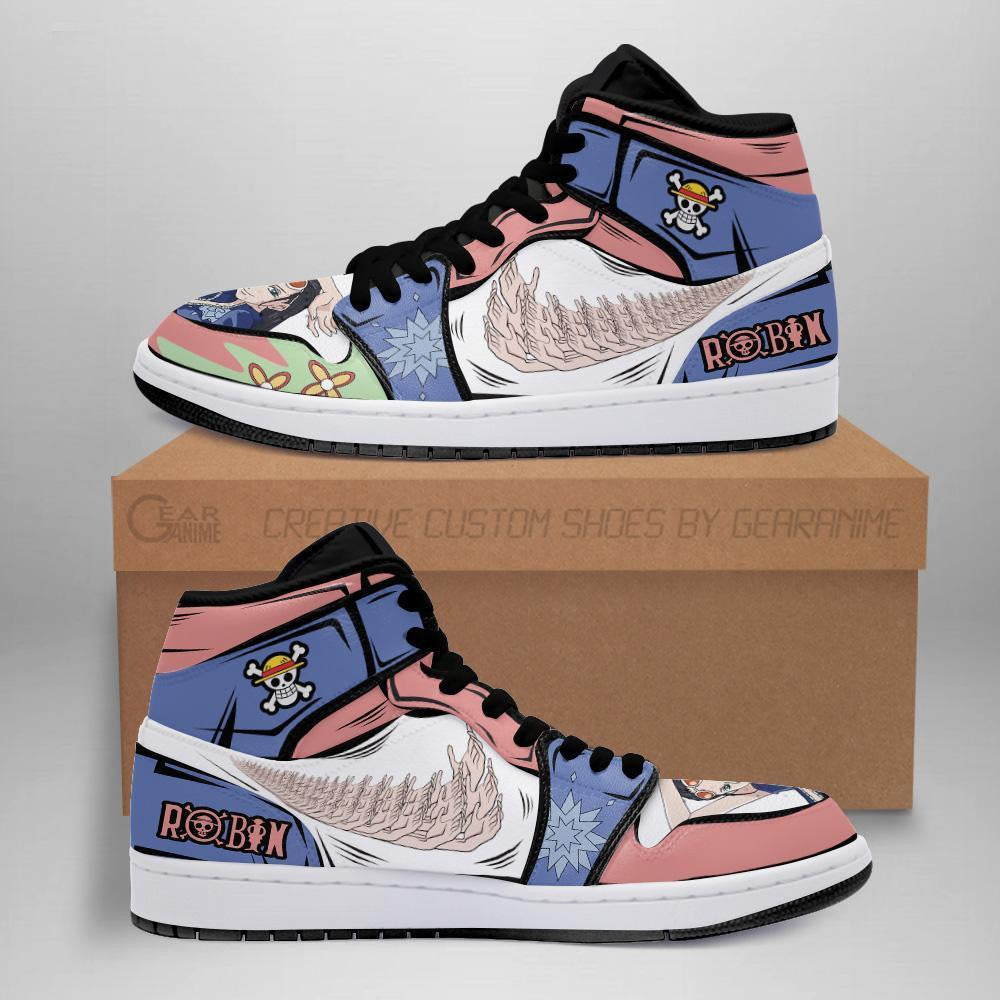 Nico Robin Sneakers Hana Hana No Mi Custom Anime One Piece Shoes - 1 - MyAnimeShoes
