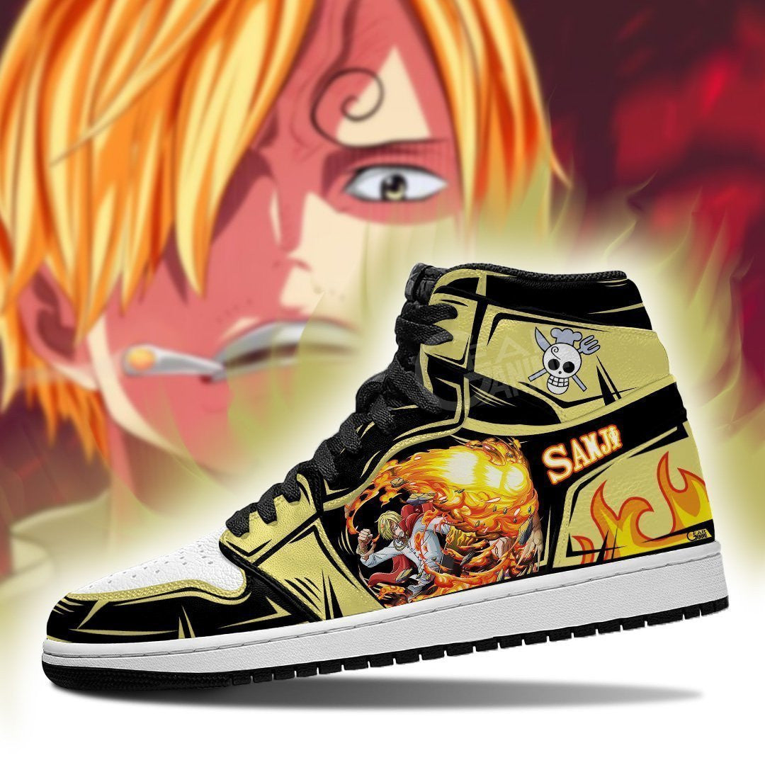 Sanji Diable Jambe Sneakers Custom Anime One Piece Shoes - 3 - Gearanime