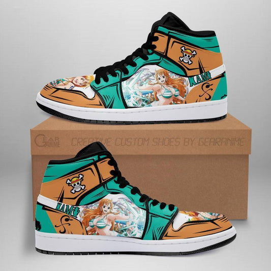 One Piece Nami Sneakers Custom Anime Shoes - 1 - Gearanime