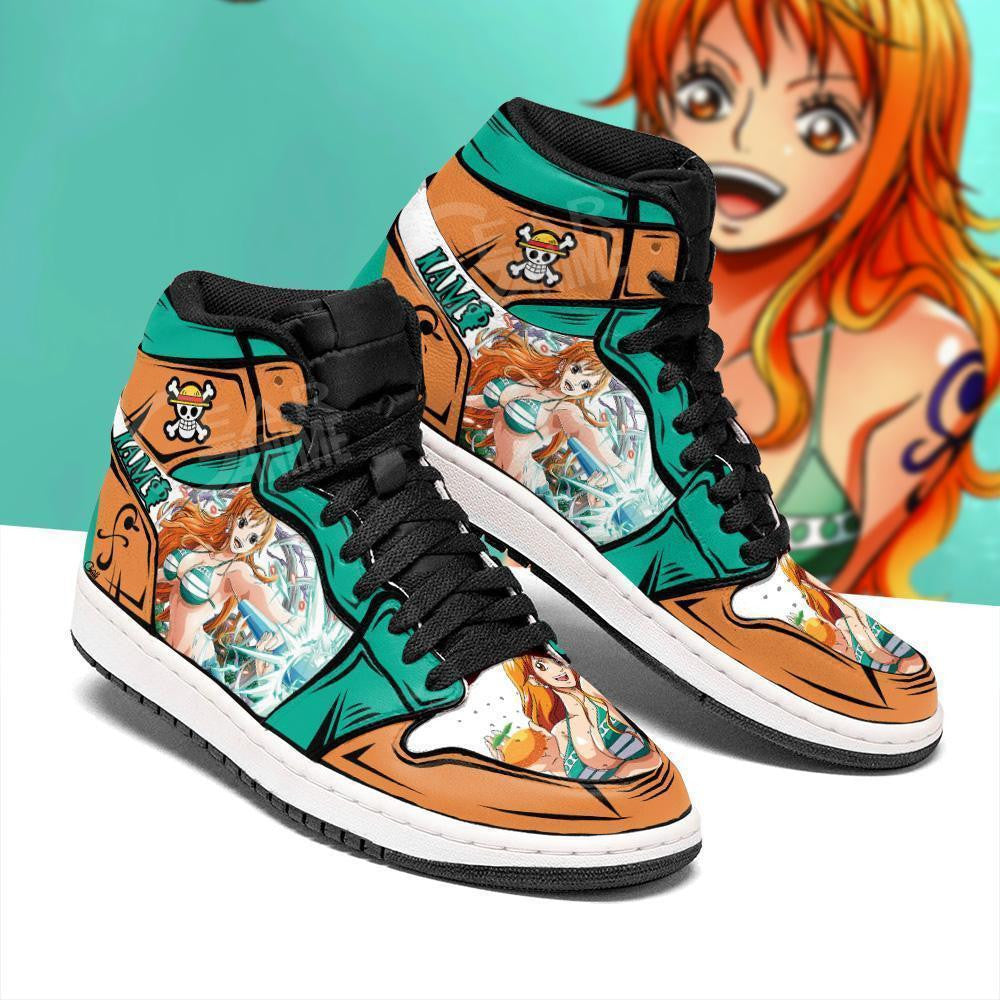 One Piece Nami Sneakers Custom Anime Shoes - 2 - Gearanime