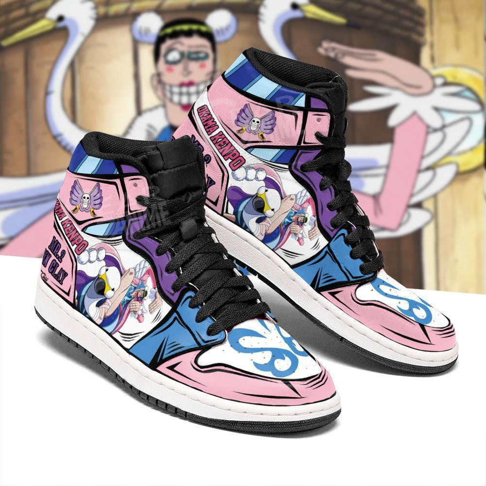 Mr 2 Bon Clay Sneakers Okama Kenpo Custom Anime One Piece Shoes - 2 - Gearanime