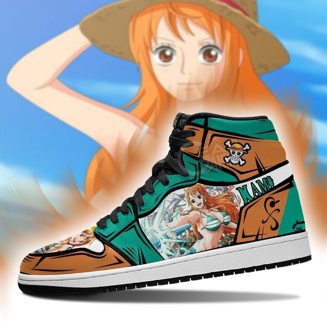 One Piece Nami Sneakers Custom Anime Shoes - 3 - Gearanime