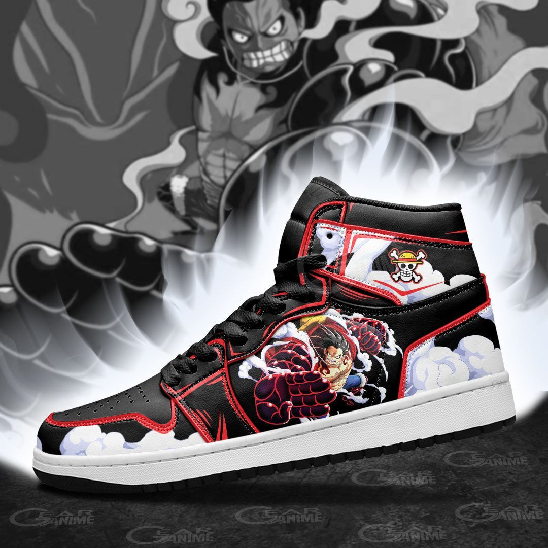 Luffy Gear 4 Sneakers Custom Snakeman One Piece Anime Shoes - 3 - Gearanime