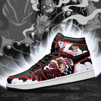 Luffy Gear 4 Sneakers Custom Snakeman One Piece Anime Shoes - 3 - Gearanime