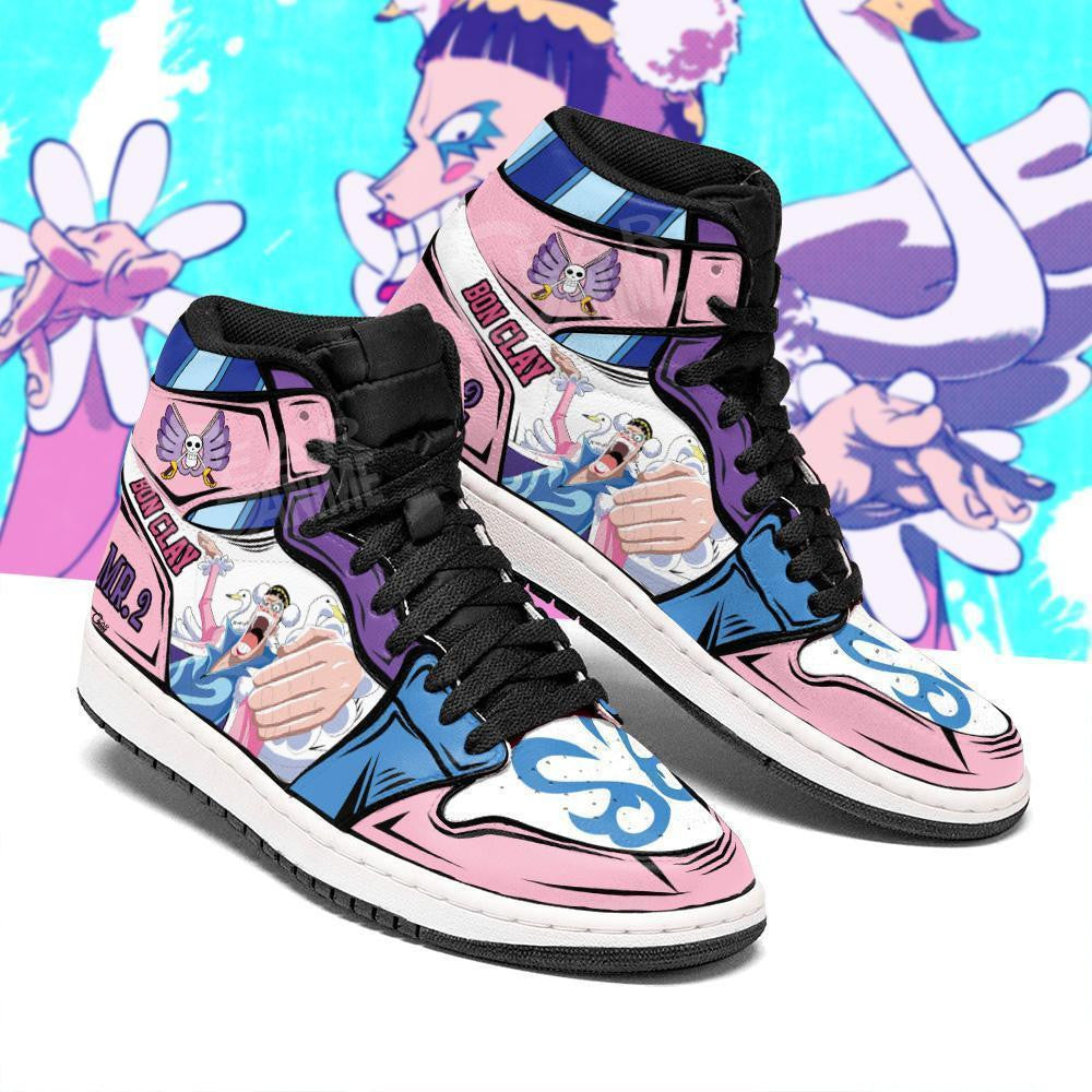 Mr 2 Bon Clay Sneakers Custom Anime One Piece Shoes - 2 - Gearanime