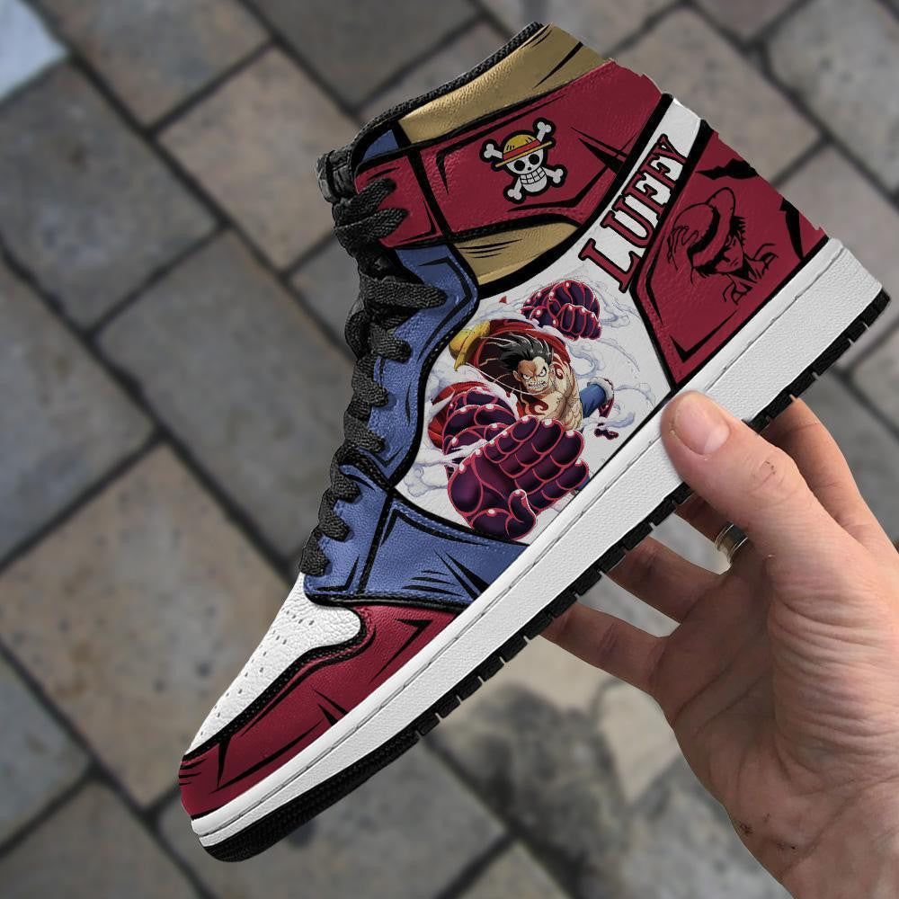 Monkey D Luffy Sneakers Gear 4 One Piece Anime Shoes - 4 - Gearanime