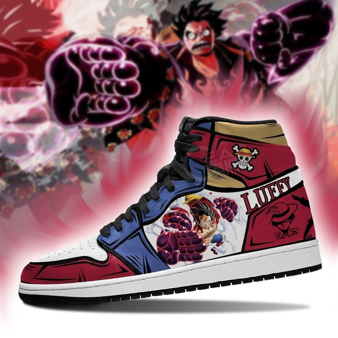 Monkey D Luffy Sneakers Gear 4 One Piece Anime Shoes - 3 - Gearanime