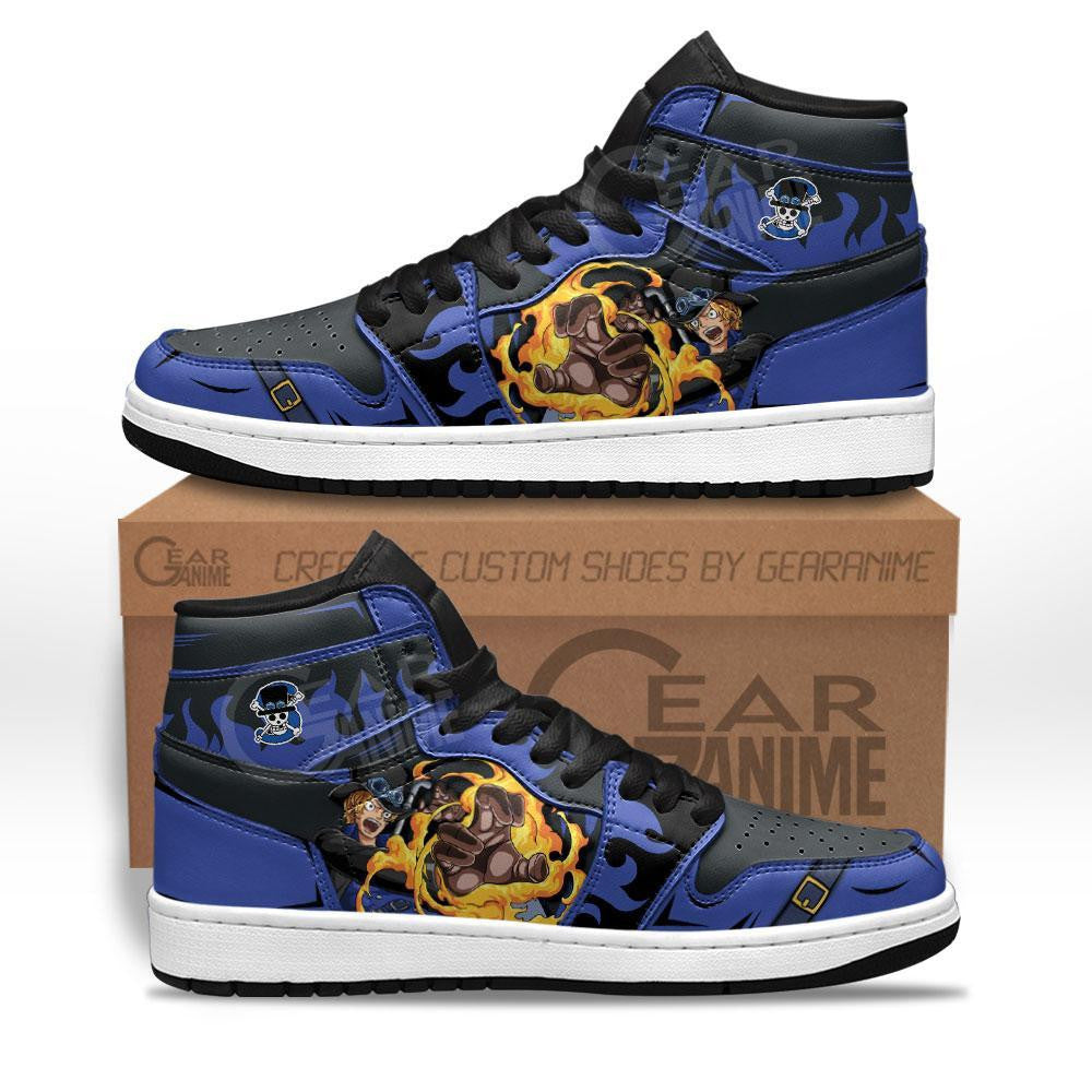 Sabo Dragon Claw Sneakers Custom Anime One Piece Shoes - 1 - Gearanime
