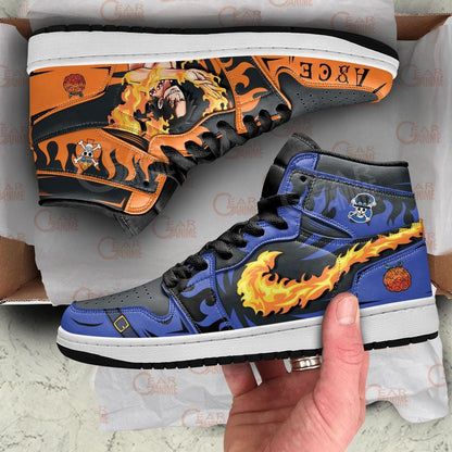 Sabo and Portgas Ace Sneakers Custom Anime One Piece Shoes - 3 - Gearanime