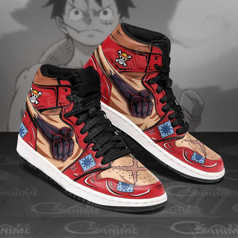 Luffy Haki Sneakers Custom Wano Arc One Piece Shoes - 1 - Gearanime