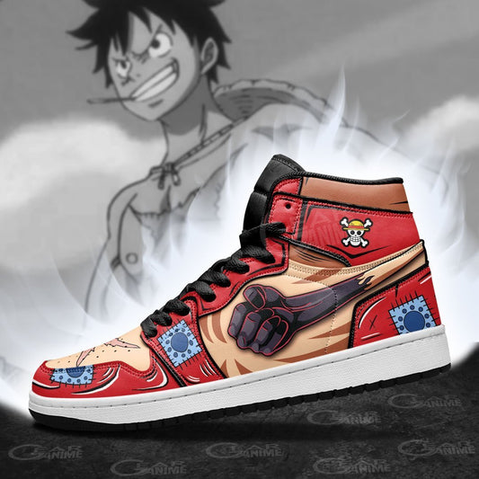 Luffy Haki Sneakers Custom Wano Arc One Piece Shoes - 3 - Gearanime