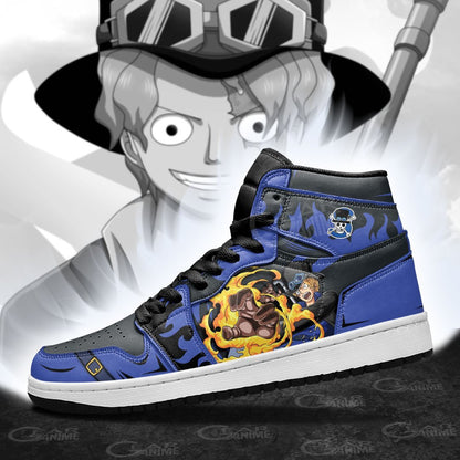 Sabo Dragon Claw Sneakers Custom Anime One Piece Shoes - 4 - Gearanime