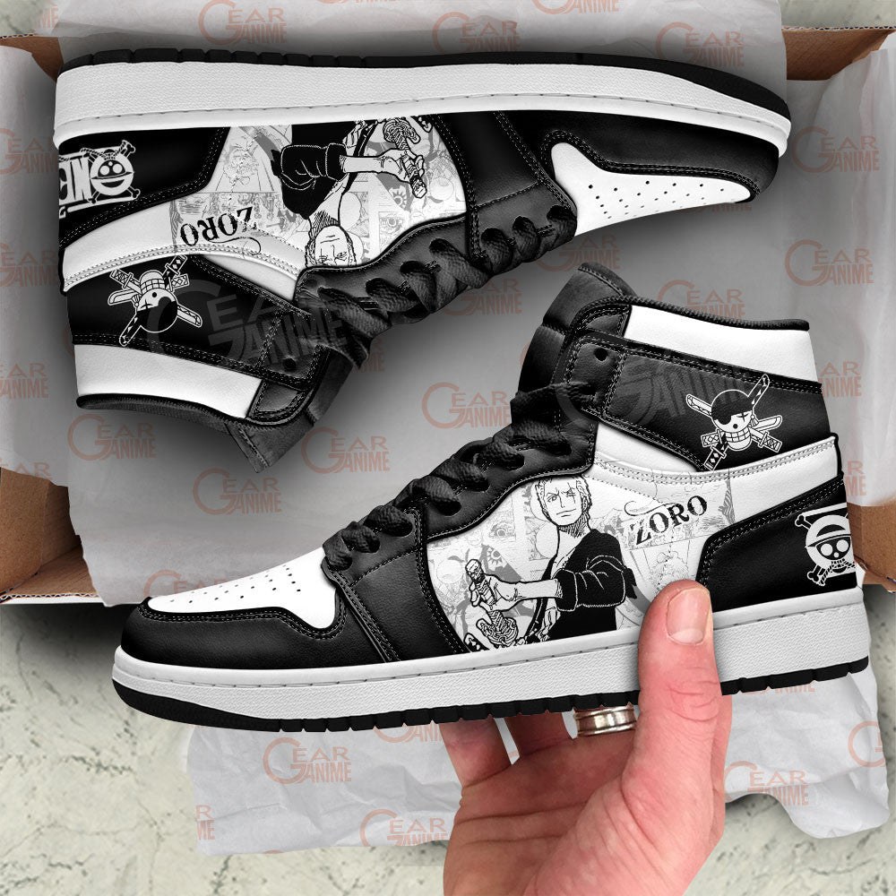 Roronoa Zoro J1 Sneakers - Custom Anime Design