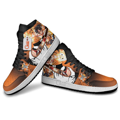 Portgas D. Ace J1 Sneakers - Custom Anime Design