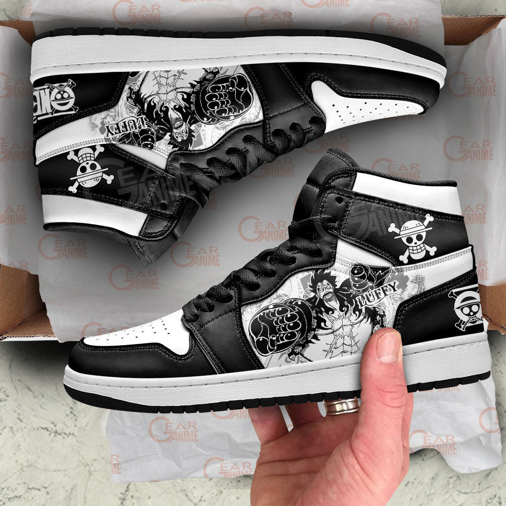 Luffy Snakeman Gear 4th J1 Sneakers - Custom Anime Design Manga Style