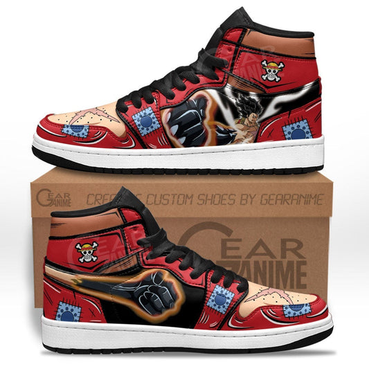 Luffy Armament Haki Sneakers Custom One Piece Anime Shoes - 1 - Gearanime