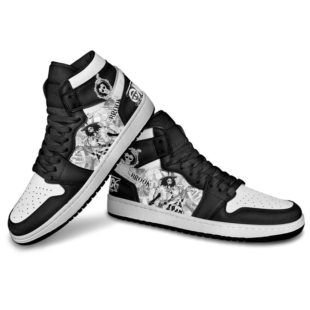 Brook Sneakers Custom One Piece Shoes Manga Style for OtakuGear Anime
