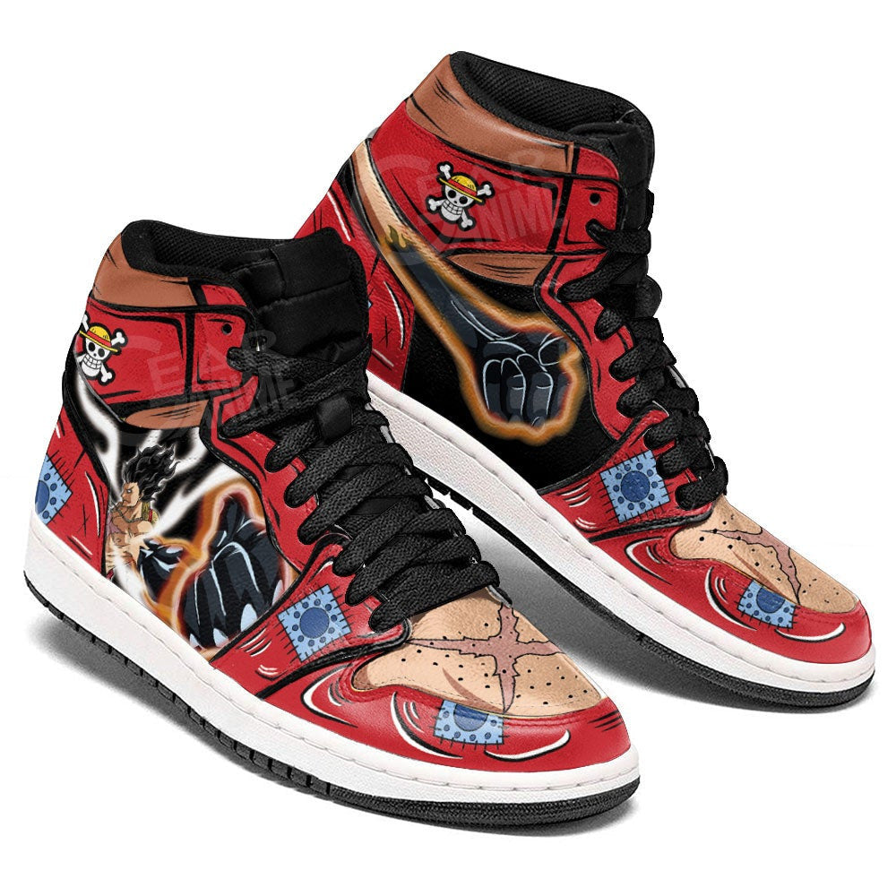 Luffy Armament Haki Sneakers Custom One Piece Anime Shoes - 3 - Gearanime