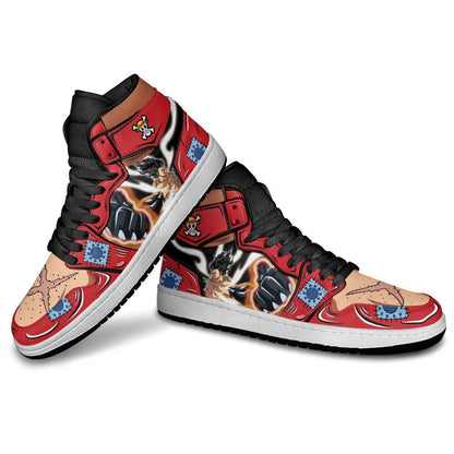 Luffy Armament Haki Sneakers Custom One Piece Anime Shoes - 4 - Gearanime