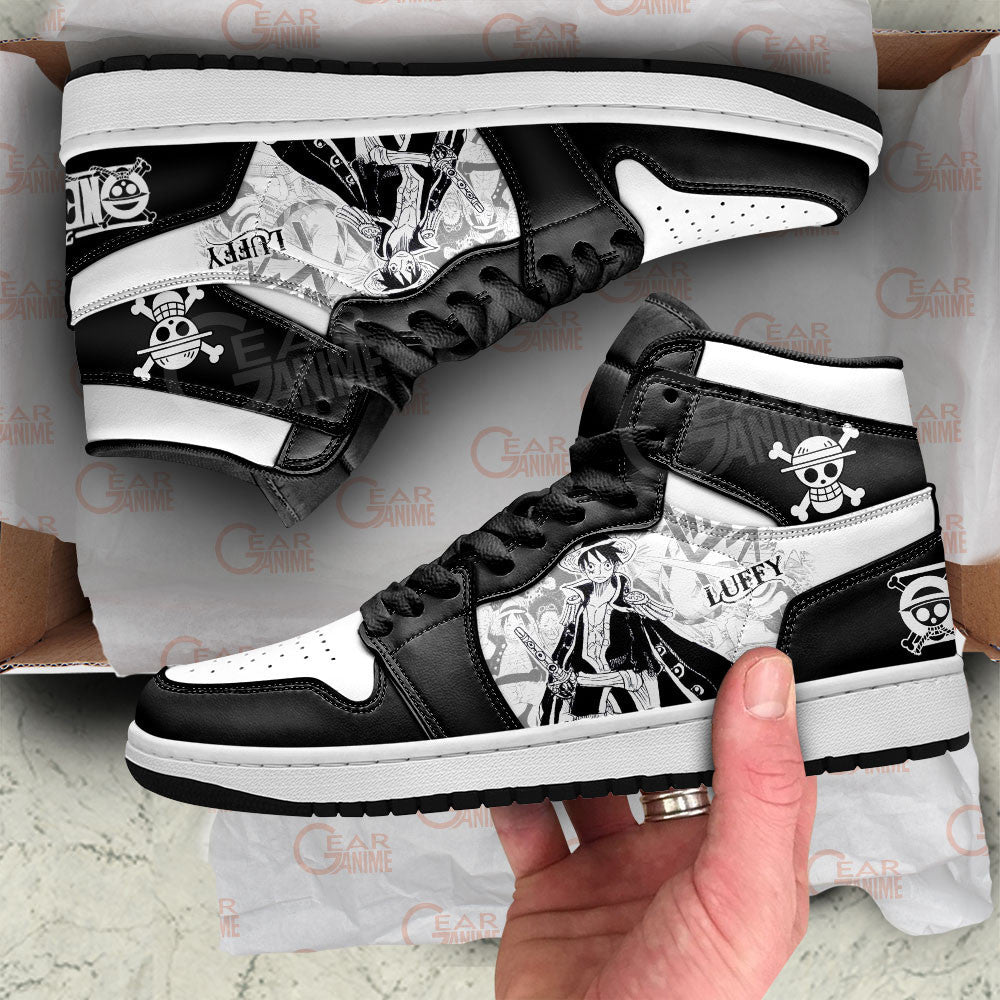 Pirates King Luffy J1 Sneakers - Custom Anime Design Manga Style