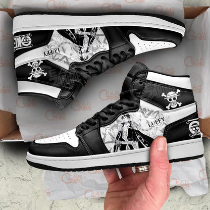 Pirates King Luffy J1 Sneakers - Custom Anime Design Manga Style