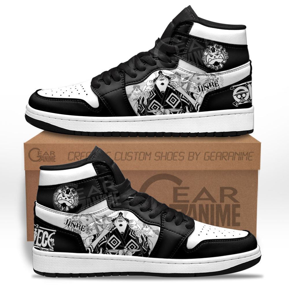 Jinbe Sneakers Custom One Piece Shoes Manga Style for OtakuGear Anime