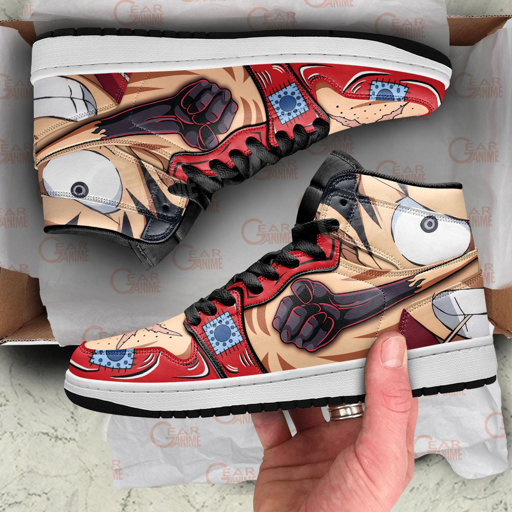 Monkey D Luffy J1 Sneakers - Custom Anime Design