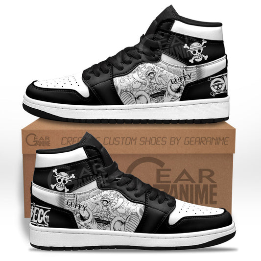 Luffy Gear 5 Sneakers Custom One Piece Shoes Manga Style for OtakuGear Anime