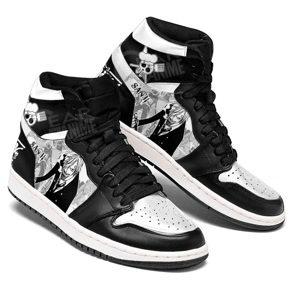 Sanji Sneakers Custom One Piece Shoes Manga Style for OtakuGear Anime