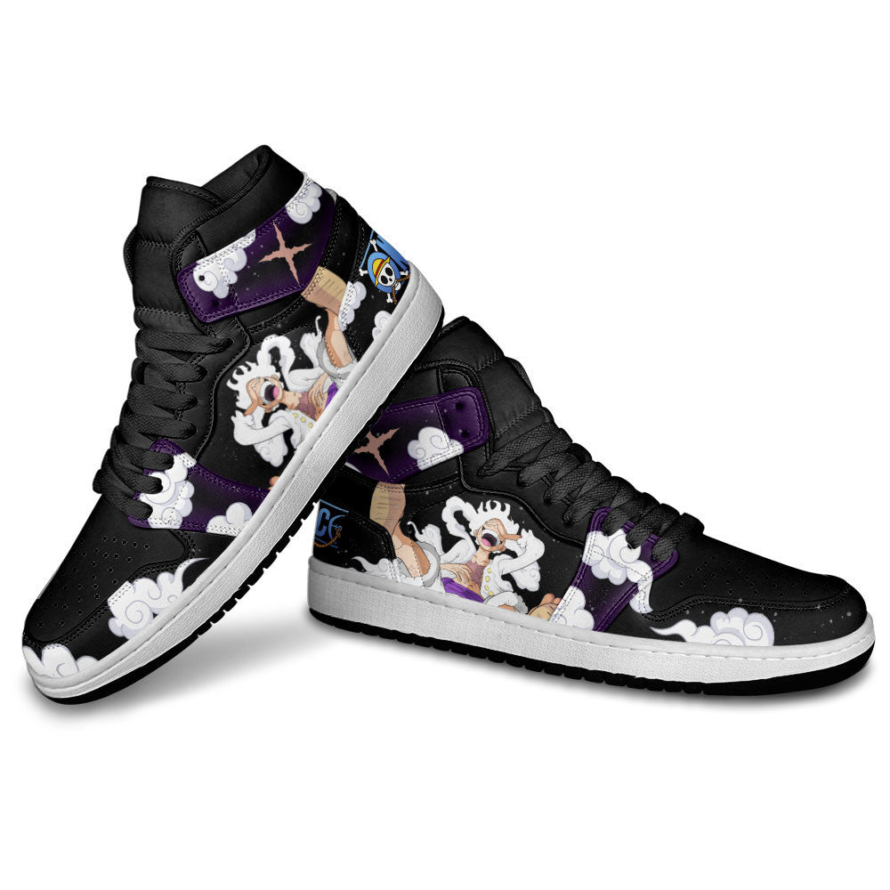 Luffy J1 Sneakers - Custom Anime Design Nika Sun God Edition