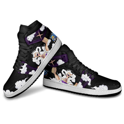 Luffy J1 Sneakers - Custom Anime Design Nika Sun God Edition