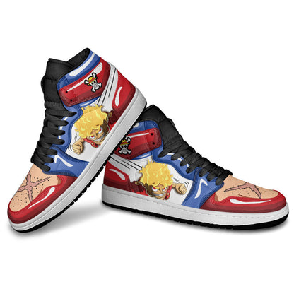 Luffy Gear 5 J1 Sneakers - Custom Anime Design