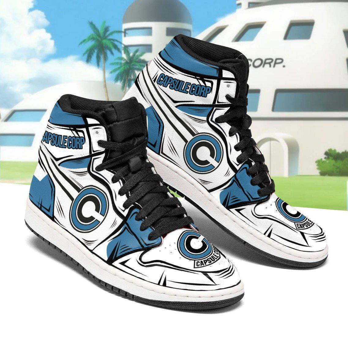 Capsule Corp Sneakers Custom Anime Dragon Ball Shoes - 2 - GearAnime