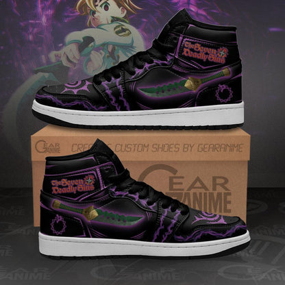 Meliodas Sword Sneakers Seven Deadly Sins Anime Shoes MN10 - 2 - GearAnime