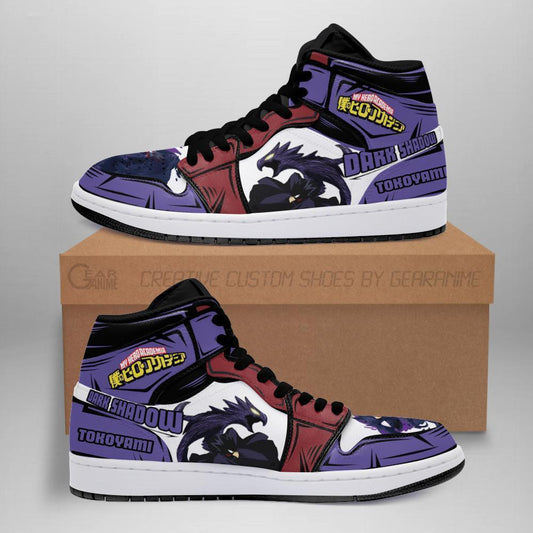 Fumikage Tokoyami Sneakers Custom Anime My Hero Academia Shoes - 1 - GearAnime