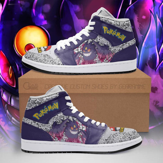 Gengar Sneakers Custom Anime Pokemon Shoes - 1 - GearAnime